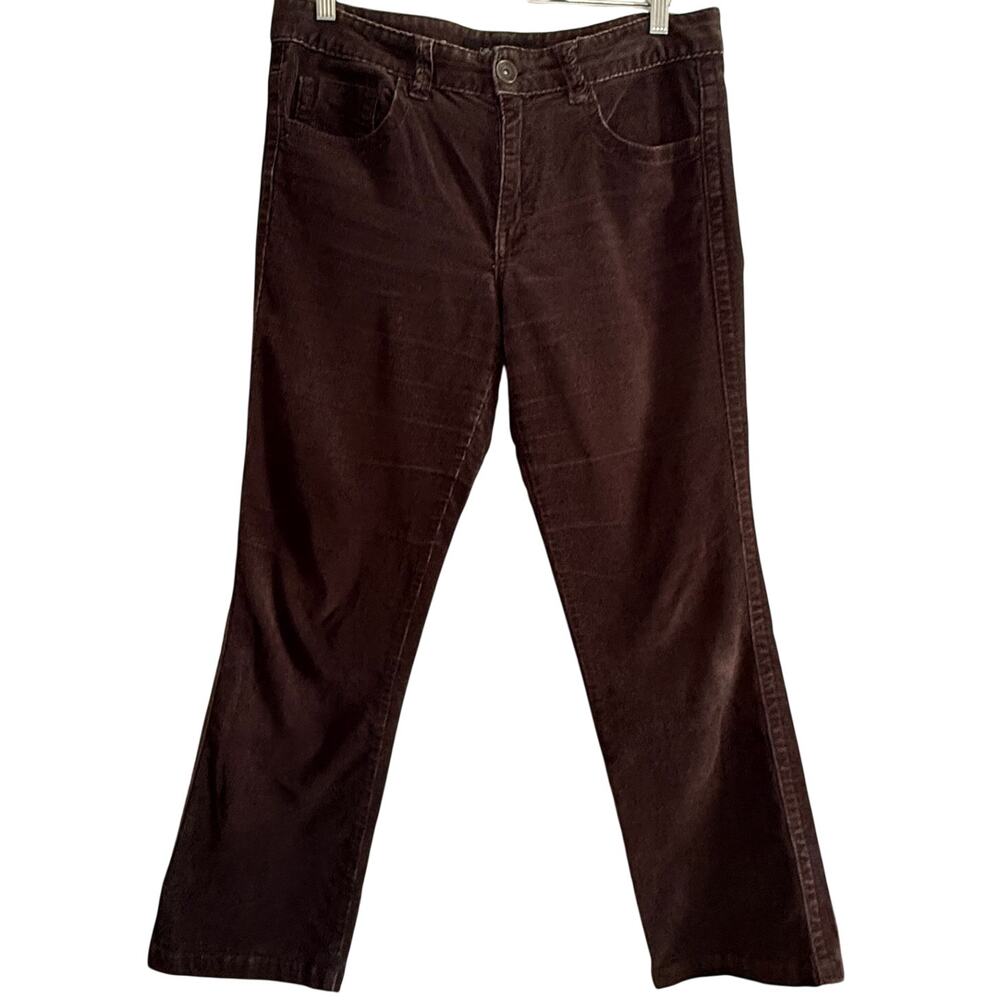 90s Vintage Calvin Klein Jeans Brown Corduroy Mid-Rise Boot Cut Jeans 8